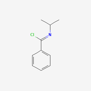 molecular formula C10H12ClN B3055665 N-异丙基苯甲酰亚胺酰氯 CAS No. 6620-80-0