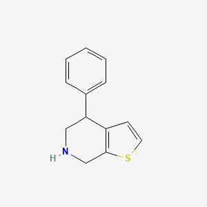 molecular formula C13H13NS B3055666 4-苯基-4,5,6,7-四氢噻吩并[2,3-c]吡啶 CAS No. 66200-59-7