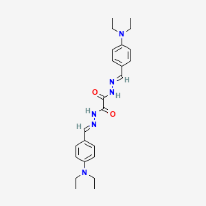 N'1,N'2-bis[(1E)-[4-(diethylamino)phenyl]methylidene]ethanedihydrazide