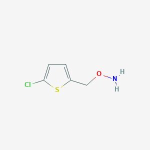 molecular formula C5H6ClNOS B3055677 O-(5-Chloro-thiophen-2-ylmethyl)-hydroxylamine CAS No. 66233-91-8