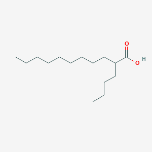molecular formula C15H30O2 B3055680 Undecanoic acid, 2-butyl- CAS No. 66241-54-1
