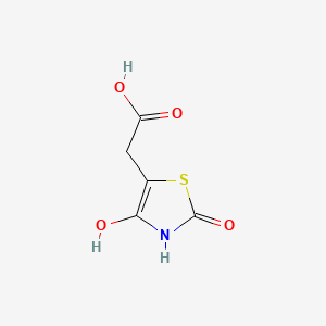 (4-Hydroxy-2-oxo-2,3-dihydro-1,3-thiazol-5-yl)acetic acid