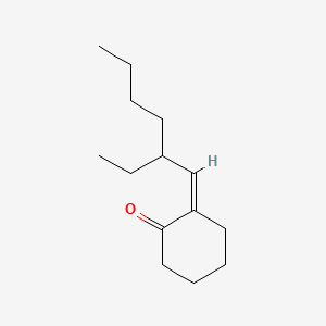 molecular formula C14H24O B3055687 (2Z)-2-(2-ethylhexylidene)cyclohexanone CAS No. 6628-38-2