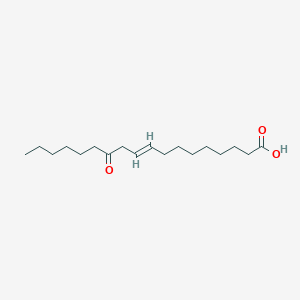 molecular formula C18H32O3 B3055688 12-氧代-9E-十八烯酸 CAS No. 6629-55-6