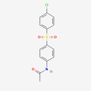 molecular formula C14H12ClNO3S B3055690 N-[4-(4-Chloro-Benzenesulfonyl)-Phenyl]-Acetamide CAS No. 6630-10-0