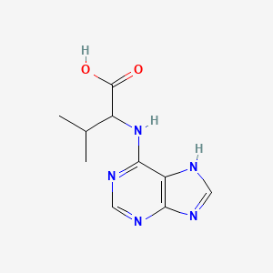 molecular formula C10H13N5O2 B3055699 N-9H-purin-6-ylvaline CAS No. 6636-97-1