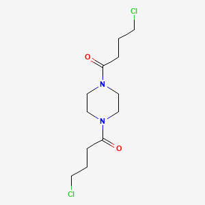 molecular formula C12H20Cl2N2O2 B3055709 1,1'-Piperazine-1,4-diylbis(4-chlorobutan-1-one) CAS No. 6639-67-4