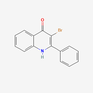 molecular formula C15H10BrNO B3055710 3-溴-2-苯基喹啉-4(1H)-酮 CAS No. 6639-96-9