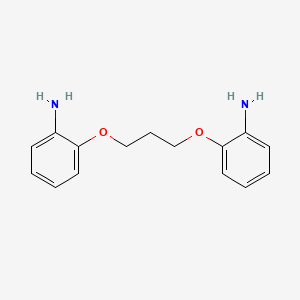 molecular formula C15H18N2O2 B3055713 2-[3-(2-Aminophenoxy)propoxy]aniline CAS No. 66400-09-7