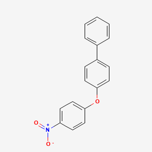 molecular formula C18H13NO3 B3055715 4-(4-Nitro-phenoxy)-biphenyl CAS No. 6641-61-8