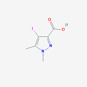 molecular formula C6H7IN2O2 B3055719 4-iodo-1,5-dimethyl-1H-pyrazole-3-carboxylic acid CAS No. 6647-95-6