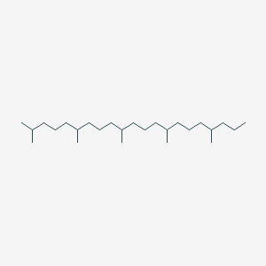 molecular formula C26H54 B3055724 Heneicosane, 2,6,10,14,18-pentamethyl CAS No. 66519-77-5