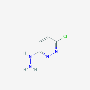 molecular formula C5H7ClN4 B3055725 3-Chloro-6-hydrazinyl-4-methylpyridazine CAS No. 66530-56-1