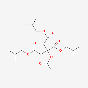 molecular formula C20H34O8 B3055730 Tris(2-methylpropyl) 2-(acetyloxy)propane-1,2,3-tricarboxylate CAS No. 66543-80-4