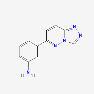 molecular formula C11H9N5 B3055731 3-([1,2,4]Triazolo[4,3-b]pyridazin-6-yl)aniline CAS No. 66548-77-4
