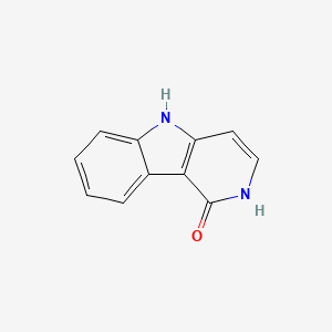 molecular formula C11H8N2O B3055734 2,5-dihydro-1H-pyrido[4,3-b]indol-1-one CAS No. 66570-82-9