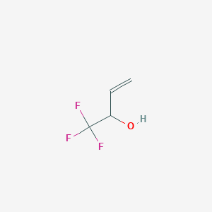 molecular formula C4H5F3O B3055737 1,1,1-Trifluorobut-3-en-2-ol CAS No. 666-33-1