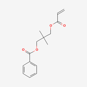 molecular formula C15H18O4 B3055747 2-Propenoic acid, 3-(benzoyloxy)-2,2-dimethylpropyl ester CAS No. 66671-22-5