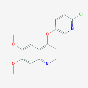 4-[(6-Chloropyridin-3-yl)oxy]-6,7-dimethoxyquinoline