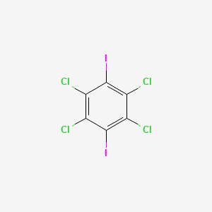 molecular formula C6Cl4I2 B3055755 1,2,4,5-Tetrachloro-3,6-diiodobenzene CAS No. 66693-20-7