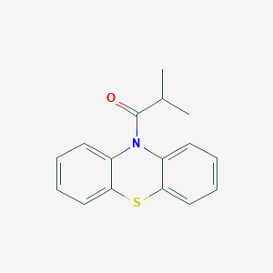 molecular formula C16H15NOS B3055758 10H-Phenothiazine, 10-(2-methyl-1-oxopropyl)- CAS No. 66721-06-0