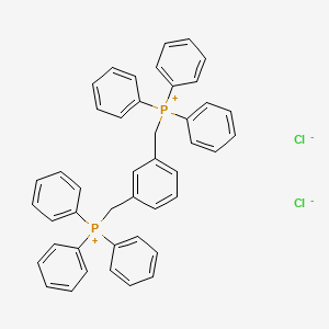 molecular formula C44H38Cl2P2 B3055759 Phosphonium, [1,3-phenylenebis(methylene)]bis[triphenyl-, dichloride CAS No. 66726-75-8