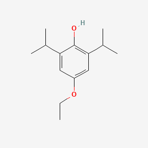 molecular formula C14H22O2 B3055766 4-Ethoxy-2,6-di(propan-2-yl)phenol CAS No. 66747-15-7