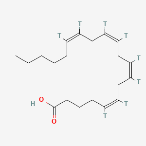 molecular formula C20H32O2 B3055768 (5,6,8,9,11,12,14,15-3H)Arachidonic acid CAS No. 66753-05-7