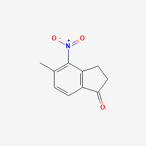 5-Methyl-4-nitro-2,3-dihydro-1H-inden-1-one