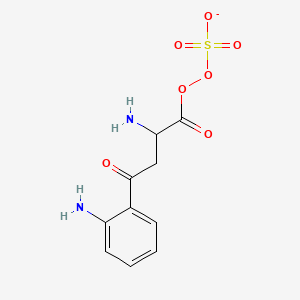 molecular formula C10H11N2O7S- B3055782 [2-Amino-4-(2-aminophenyl)-4-oxobutanoyl]oxy sulfate CAS No. 66866-42-0