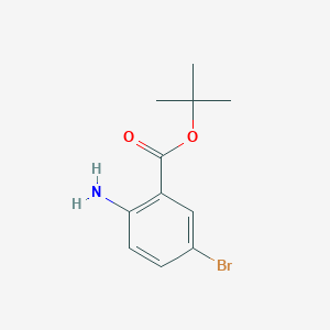 molecular formula C11H14BrNO2 B3055785 叔丁基2-氨基-5-溴苯甲酸酯 CAS No. 668969-63-9