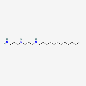 molecular formula C18H41N3 B3055799 1,3-Propanediamine, N1-(3-aminopropyl)-N3-dodecyl- CAS No. 67022-37-1