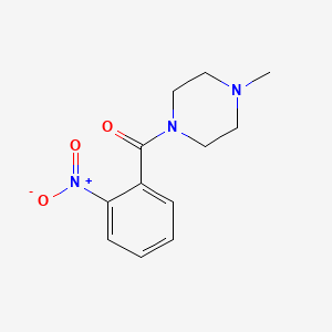 molecular formula C12H15N3O3 B3055800 (4-Methylpiperazin-1-yl)(2-nitrophenyl)methanone CAS No. 67023-01-2