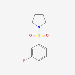 molecular formula C10H12FNO2S B3055802 1-(3-Fluorophenyl)sulfonylpyrrolidine CAS No. 670272-02-3
