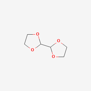 molecular formula C6H10O4 B3055806 2,2'-双(1,3-二氧戊环) CAS No. 6705-89-1