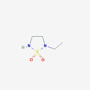 molecular formula C4H10N2O2S B3055816 1,2,5-Thiadiazolidine, 2-ethyl-, 1,1-dioxide CAS No. 67104-98-7