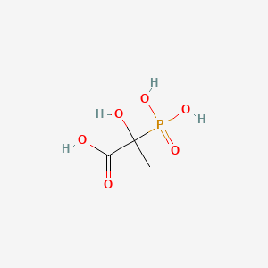 molecular formula C3H7O6P B3055821 2-Hydroxy-2-phosphonopropionic acid CAS No. 6713-75-3
