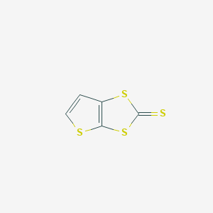 molecular formula C5H2S4 B3055826 Thieno[2,3-d][1,3]dithiole-2-thione CAS No. 67188-88-9