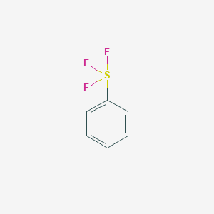 molecular formula C6H5F3S B3055828 苯硫基三氟化物 CAS No. 672-36-6