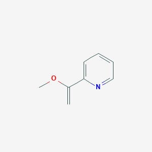 molecular formula C8H9NO B3055829 Pyridine, 2-(1-methoxyethenyl)- CAS No. 67200-36-6