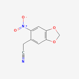 (6-Nitro-1,3-benzodioxol-5-yl)acetonitrile