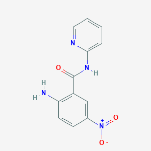 molecular formula C12H10N4O3 B3055847 2-Amino-5-nitro-N-(pyridin-2-yl)benzamide CAS No. 673477-12-8