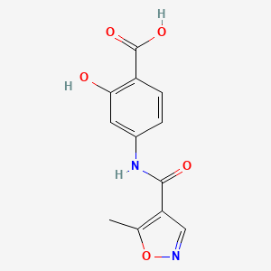 2-Hydroxy-4-[(5-methyl-1,2-oxazole-4-carbonyl)amino]benzoic acid