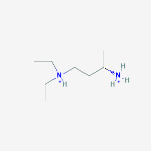 molecular formula C8H22N2+2 B3055858 [(3S)-3-azaniumylbutyl]-diethylazanium CAS No. 67459-52-3