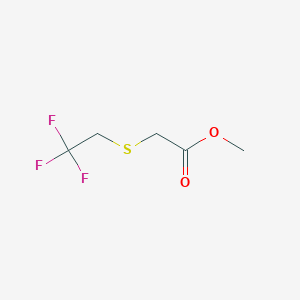 molecular formula C5H7F3O2S B3055865 Methyl (2,2,2-trifluoroethylthio)acetate CAS No. 675-81-0