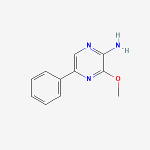 molecular formula C11H11N3O B3055878 3-Methoxy-5-phenylpyrazin-2-amine CAS No. 67602-06-6