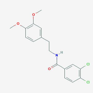 molecular formula C17H17Cl2NO3 B3055880 3,4-dichloro-N-[2-(3,4-dimethoxyphenyl)ethyl]benzamide CAS No. 67616-17-5