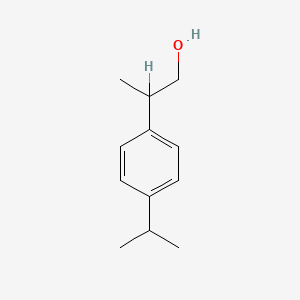 molecular formula C12H18O B3055882 Benzeneethanol, beta-methyl-4-(1-methylethyl)- CAS No. 67634-10-0