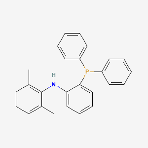 molecular formula C26H24NP B3055908 Benzenamine, N-[2-(diphenylphosphino)phenyl]-2,6-dimethyl- CAS No. 678172-40-2