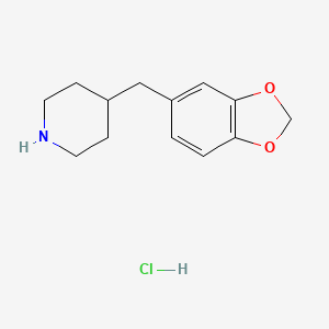 molecular formula C13H18ClNO2 B3055916 4-Benzo[1,3]dioxol-5-ylmethyl-piperidine hydrochloride CAS No. 67848-79-7
